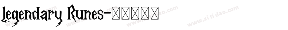 Legendary Runes字体转换